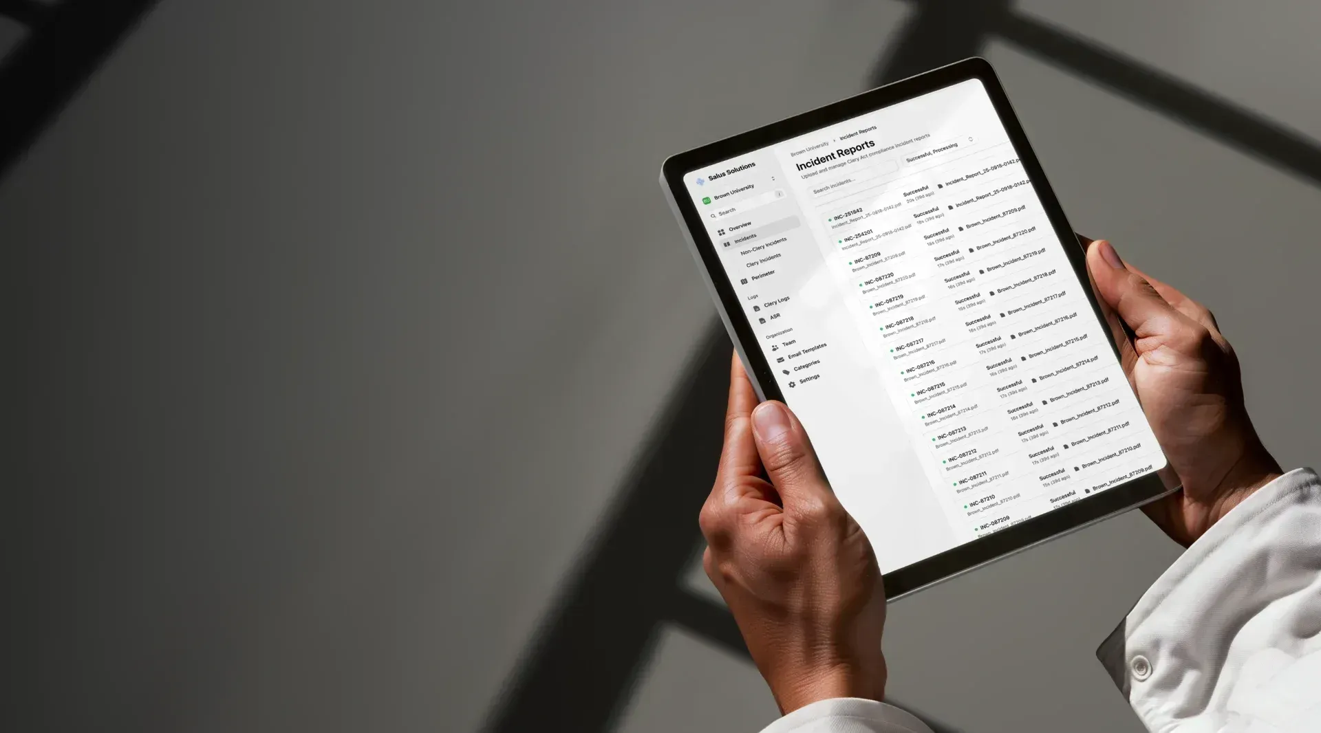 Salus Clery Compliance Dashboard